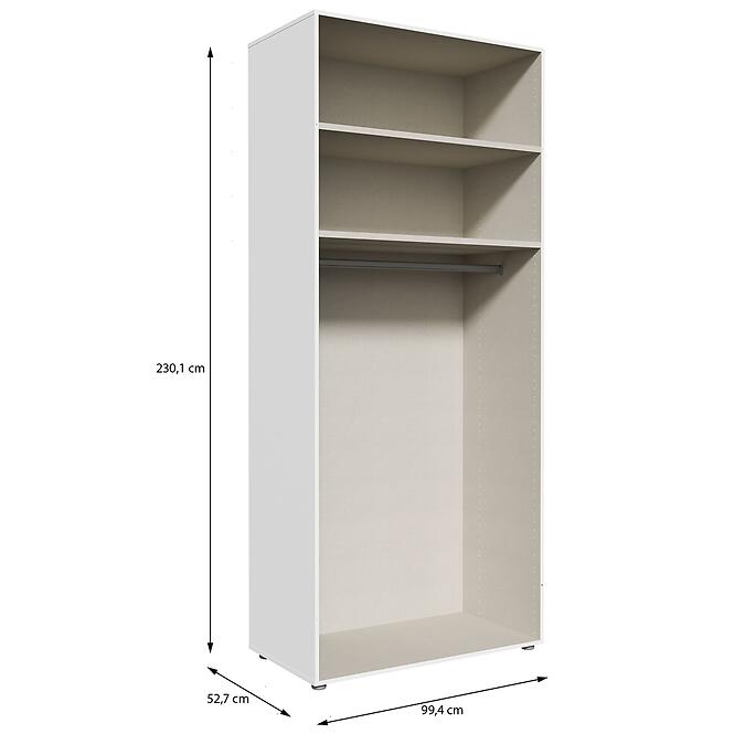 Korpus Skrine Moduklix 99,4x230,1 Biely