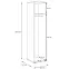 Korpus Skrine Moduklix 49,7x204,5 Dub Mauvella,3