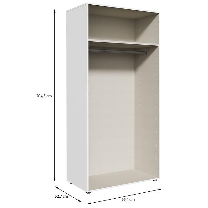 Korpus Skrine Moduklix 99,4x204,5 Biely
