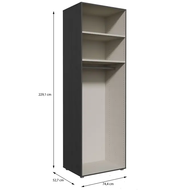 Korpus Skrine Moduklix 74,4x230,1 Dub Cabezone