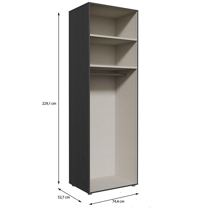 Korpus Skrine Moduklix 74,4x230,1 Dub Cabezone,2