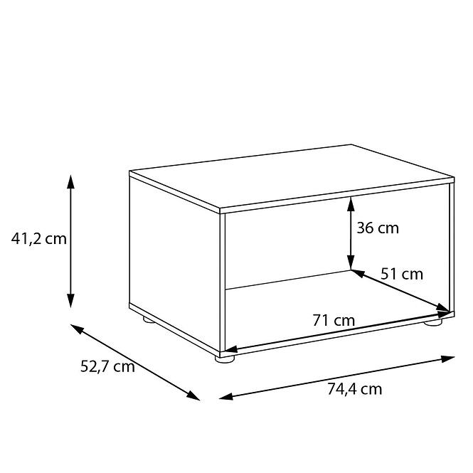 Stojan Skrine Moduklix 74,4 Biely,4