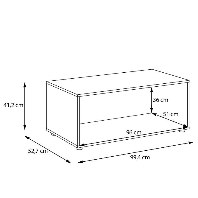 Stojan Skrine Moduklix 99,4 Biely
