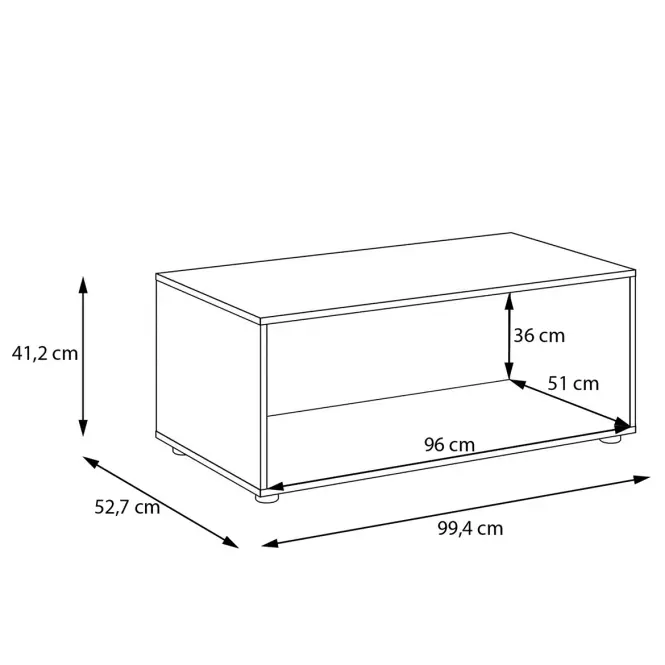 Stojan Skrine Moduklix 99,4 Biely,4