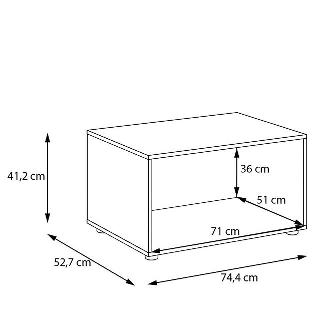 Stojan Skrine Moduklix 74,4 Dub Cabezone