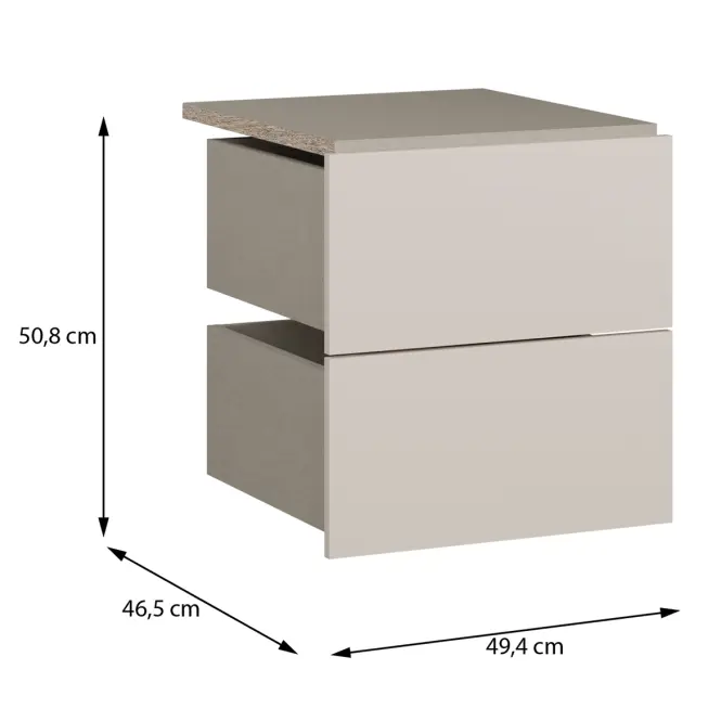 Zásuvky 2 ks Moduklix Do Korpus 49,4 Piesok