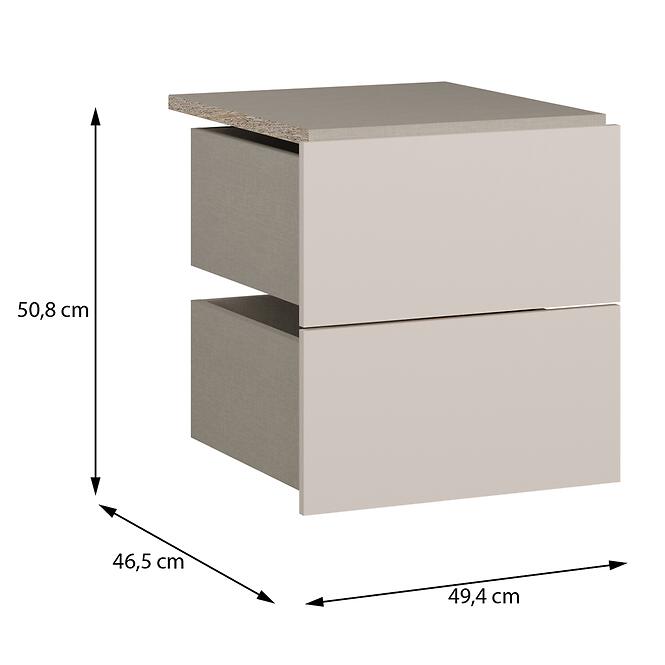 Zásuvky 2 ks Moduklix Do Korpus 49,4 Piesok