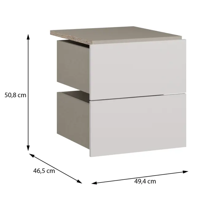 Zásuvky 2 ks Moduklix Do Korpus 49,4 Biely,2