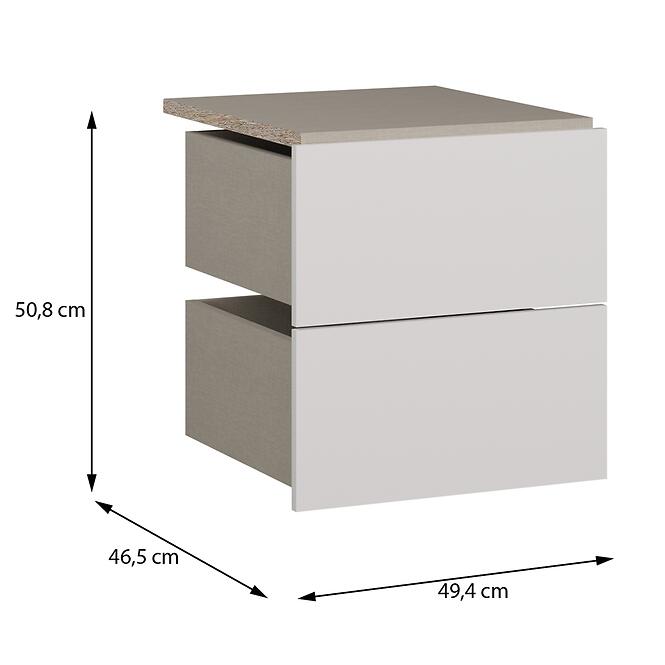 Zásuvky 2 ks Moduklix Do Korpus 49,4 Biely,2