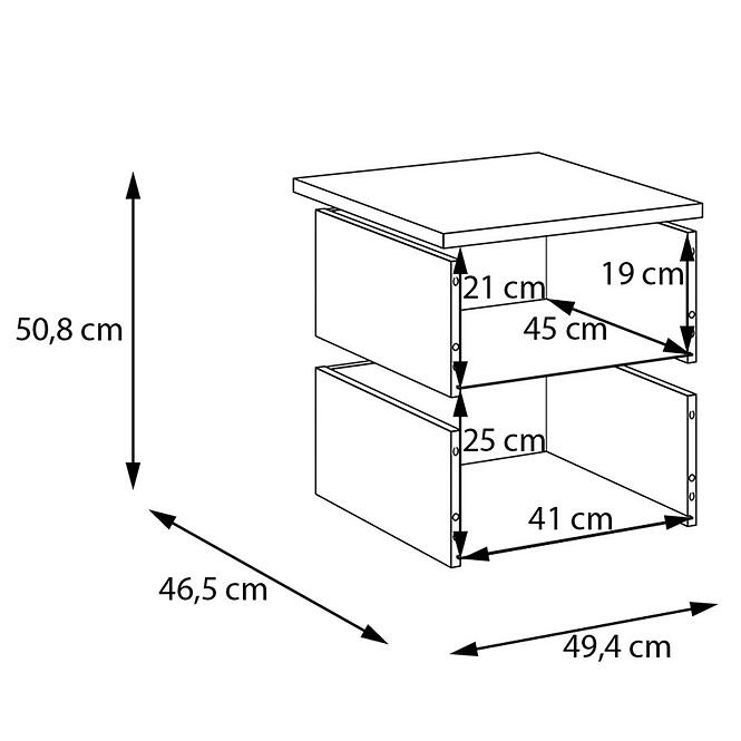 Zásuvky 2 ks Moduklix Do Korpus 49,4 Biely,3