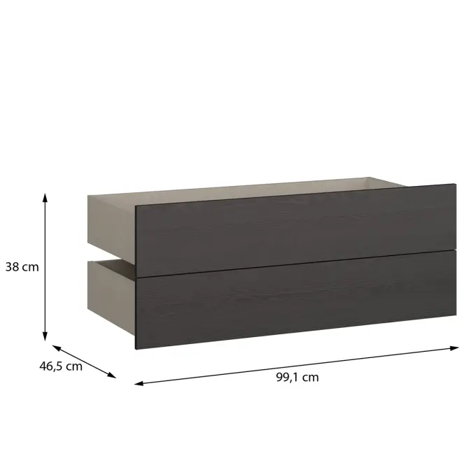Zásuvky 2 ks Moduklix Do Korpus 99,1 Dub Cabezone