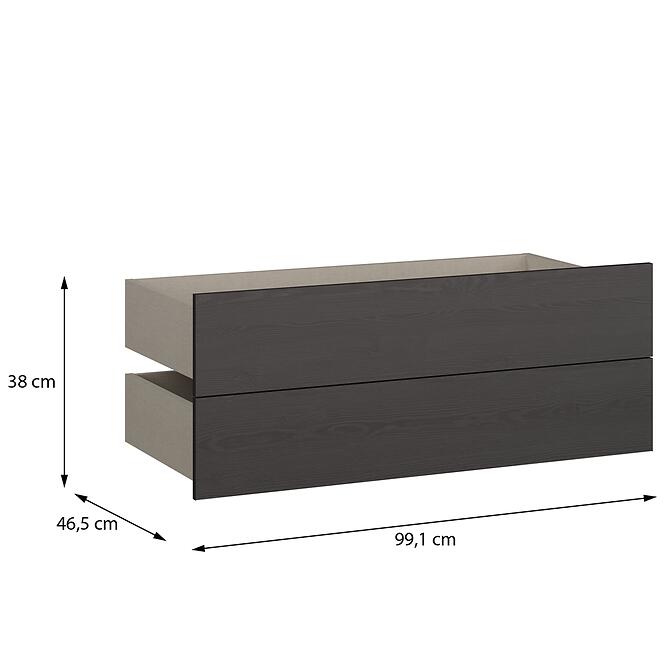 Zásuvky 2 ks Moduklix Do Korpus 99,1 Dub Cabezone,4