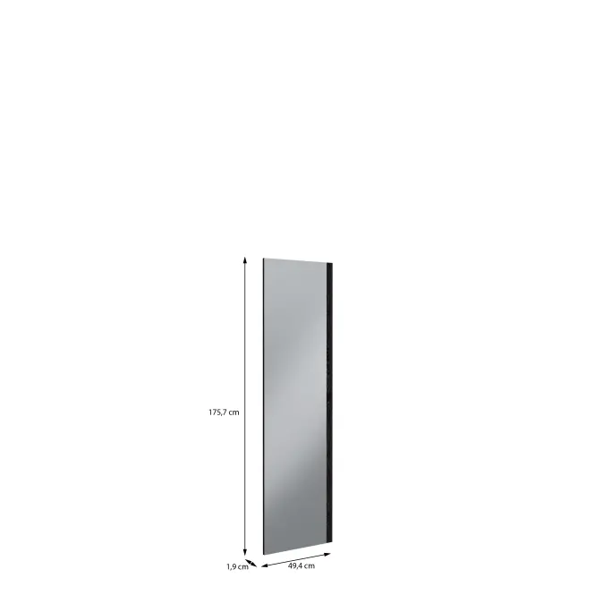 Front Skrine Krátky So zrkadlom Moduklix 175,7x49,4 Dub Cabezone