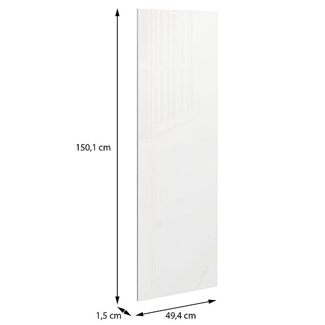 Front Skrine Krátky Moduklix 150,1x49,4 Biely Lesk,2