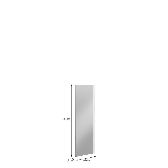 Front Skrine Krátky So zrkadlom Moduklix 201,3x49x4  Biely Lesk