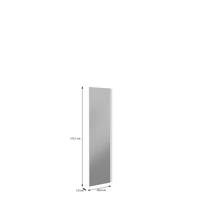 Front Skrine Krátky So zrkadlom Moduklix 175,7x49,4 Biely