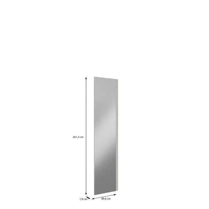 Front Skrine So zrkadlom Moduklix 201,3x49,4 Piesok