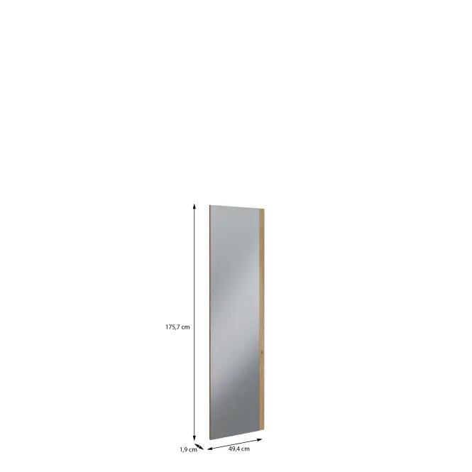 Front Skrine so zrkadlom Moduklix 175,7x49,4 U60 Piesok