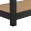 Skladový kovový regál čierna 150x75x30 cm – 4 políc/50 kg,3