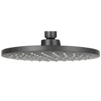 Sprchová hlavica Round Black 20 cm