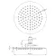 Sprchová hlavica Round Slim 20 cm,2