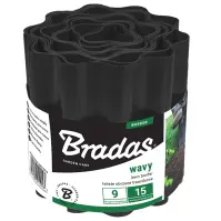 Záhradný obrubník 9 mx10 cm čierna OBFBK0910