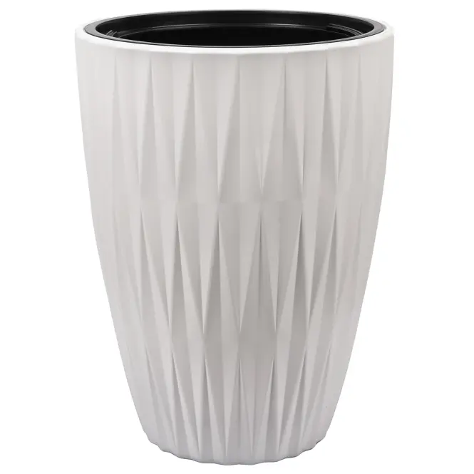 Kvetináč Caro Slim 30 biela 5820-011