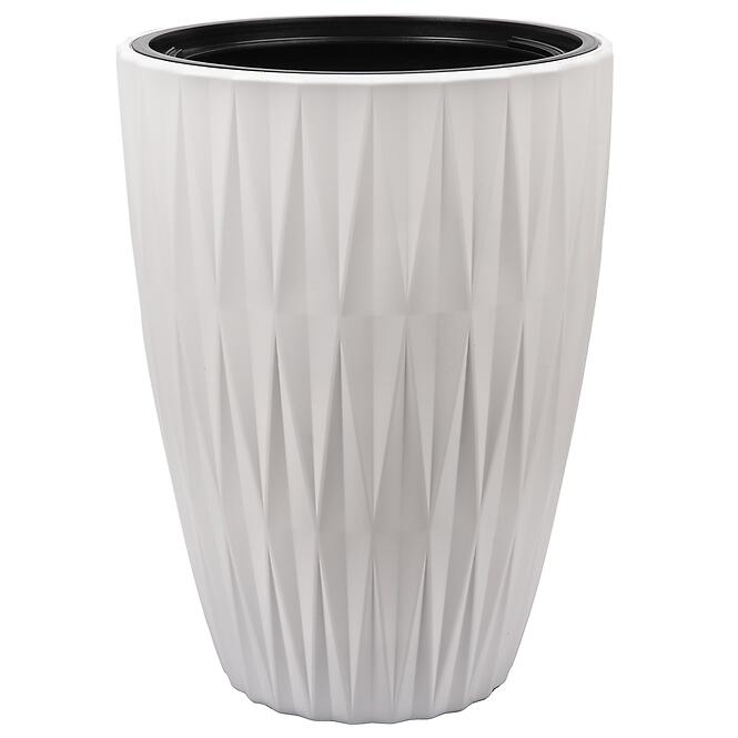 Kvetináč Caro Slim 30 biela 5820-011