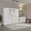 Súprava skriňa Belluno 240 biela + komoda Belluno 150,3