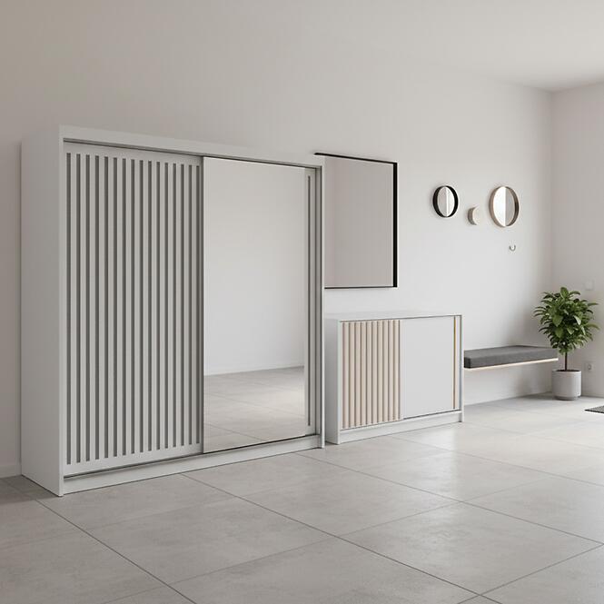 Súprava skriňa Royal 203 biela + komoda Royal 150