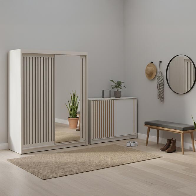 Súprava skriňa Royal 150 biela + komoda Royal 150