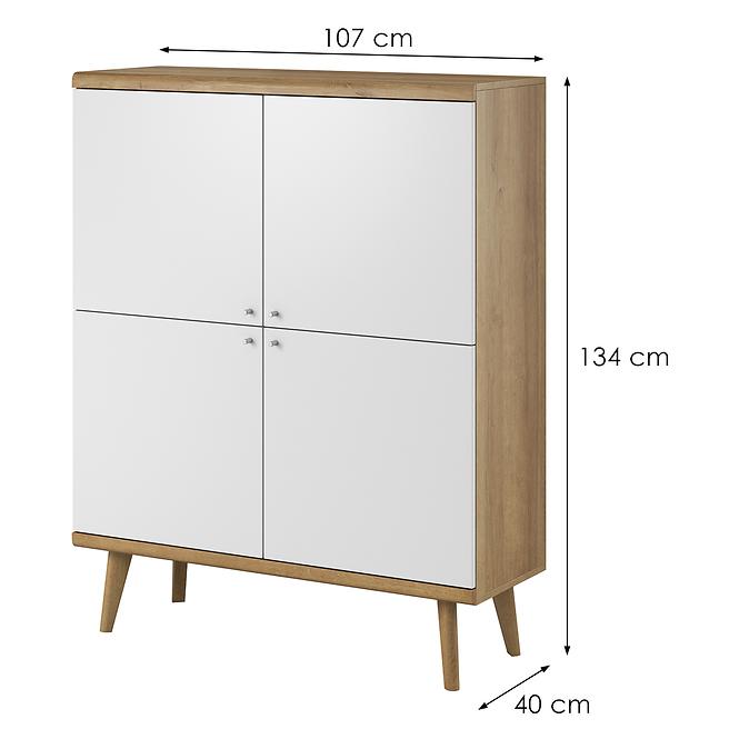 Skrinka Primo  PK107 dub riviera,2