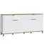 Komoda Plissee PLIK06 4D2S biela alpin/dub grandson