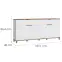 Komoda Plissee PLIK06 4D2S biela alpin/dub grandson,2