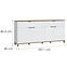 Komoda Plissee PLIK06 4D2S biela alpin/dub grandson,2
