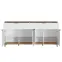 Komoda Plissee PLIK06 4D2S biela alpin/dub grandson,3