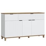 Komoda Plissee PLIK05 3D2S biela alpin/dub grandson