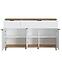 Komoda Plissee PLIK05 3D2S biela alpin/dub grandson,3