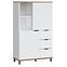 Komoda Plissee PLIK02 2D3S biela alpin/dub grandson