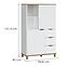 Komoda Plissee PLIK02 2D3S biela alpin/dub grandson,2