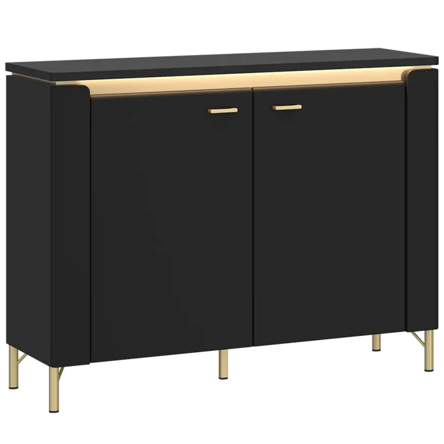 Komoda Norica LAZK01 U114 2D čierna