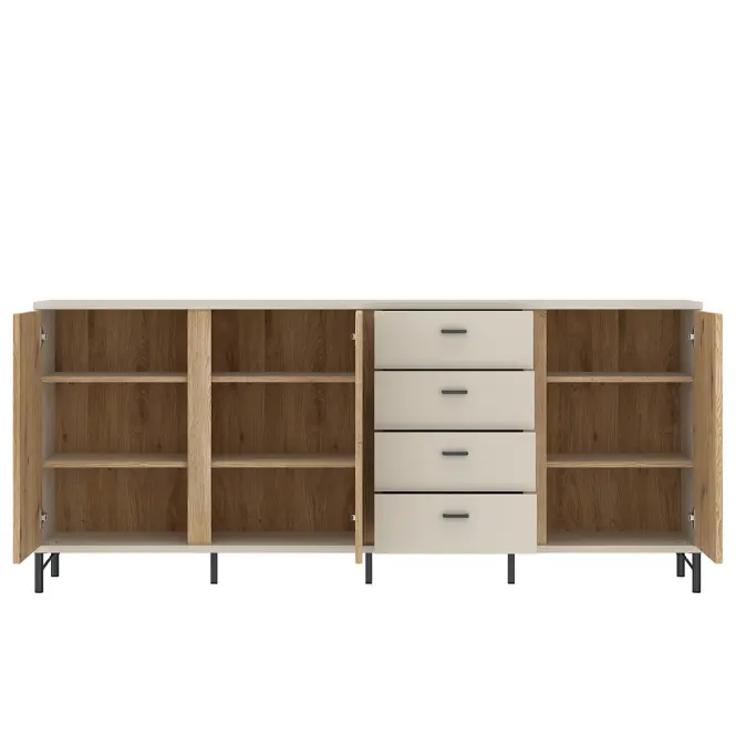 Komoda Mosano LUSK103 3D4S dub cremona/kašmír,4
