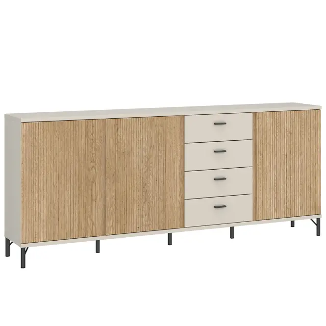 Komoda Mosano LUSK103 3D4S dub cremona/kašmír,5