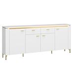 Komoda Lazio LAZK03 U008/U080 4D2S biela/biela alpský