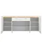 Komoda Lazio LAZK03 U008/U080 4D2S biela/biela alpský,3