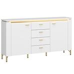 Komoda Lazio LAZK02 U008/U080 2D4S biela/biela alpský