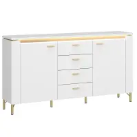 Komoda Lazio LAZK02 U008/U080 2D4S biela/biela alpský
