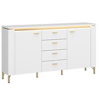 Komoda Lazio LAZK02 U008/U080 2D4S biela/biela alpský