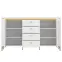 Komoda Lazio LAZK02 U008/U080 2D4S biela/biela alpský,3