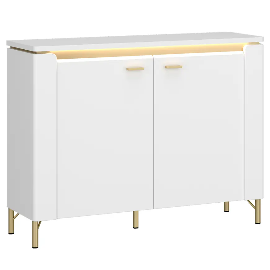 Komoda Lazio LAZK01 U008/U080 2D biela/biela alpský